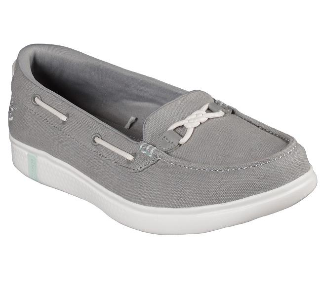 Mocasines Skechers Mujer - On the GO Glide Ultra Gris ADYXQ8619